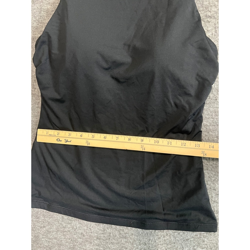 Athleta Black High Neck Racerback Tankini Swim Top 34B/C - Picture 7 of 7